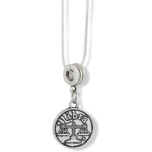 Libra Charm Zodiac Horoscope Astrology Snake Chain Necklace